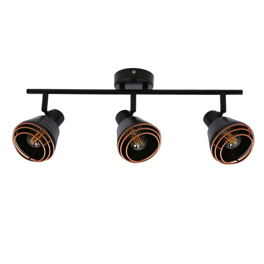 Lampa sufitowa wisząca Neria czarno-miedziana 3xE14x40W wym: 15 x 18 cm metal Candellux - 3