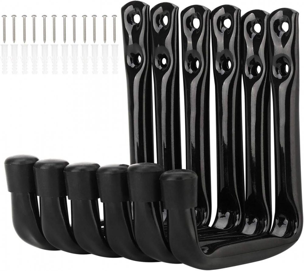 6 sztuk wytrzymałych haków J do przechowywania w garażu - 11,5 cm x 10 cm