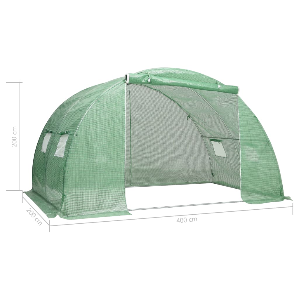 Serre 8 m² 2x4x2 m vidaXL - 3