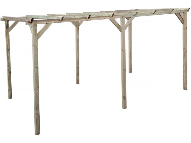 Carport voiture en bois 