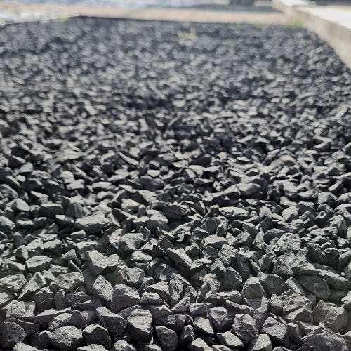 Sac +/- 20 kg Gravier gris foncé Aggly 6/10 concassé Bricoman