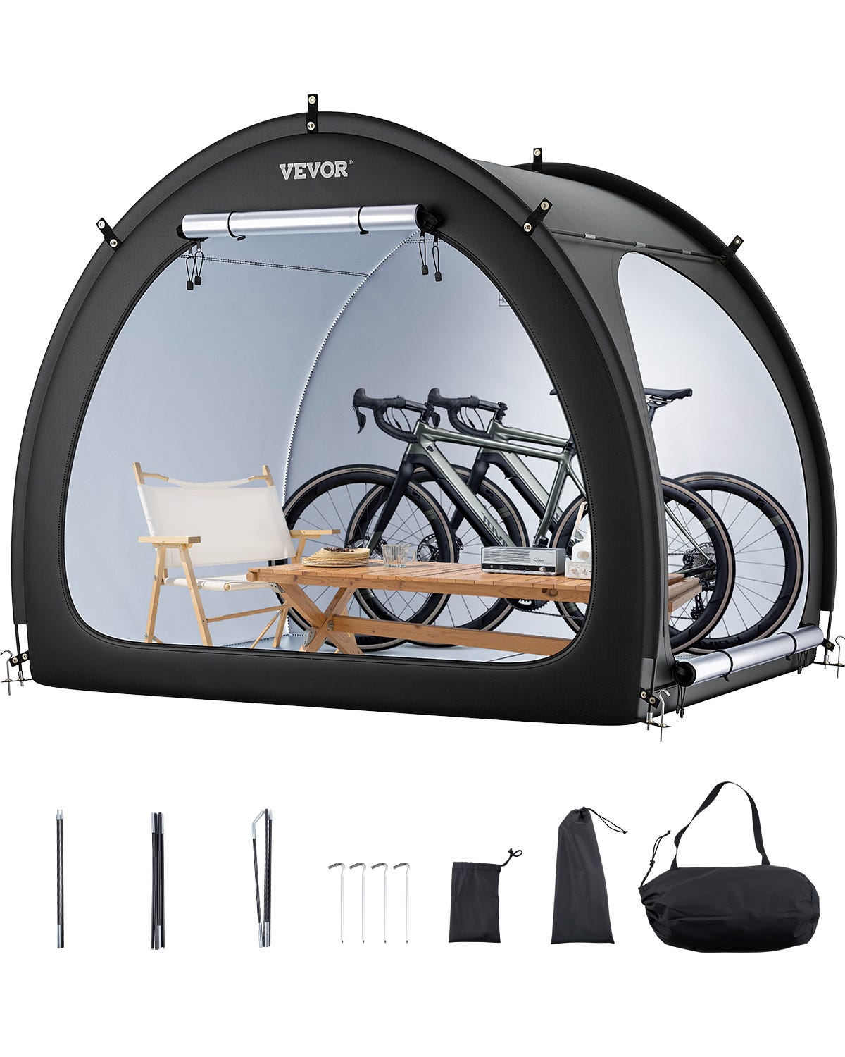 Delta Design Support de rangement vertical autoportant pour 2 vélos et Delta Design Support de rangement vertical autoportant pour 2 vélos et