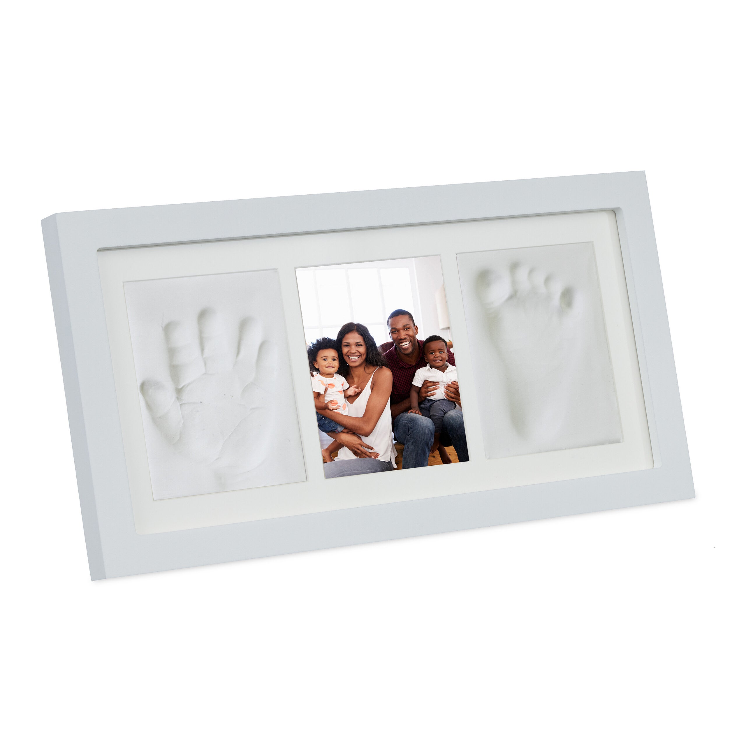 Kit Impronte Neonato Con Cornice In Legno - Regalo Nascita Per Bimbi - Include Argilla Per Stampo - Foto 6