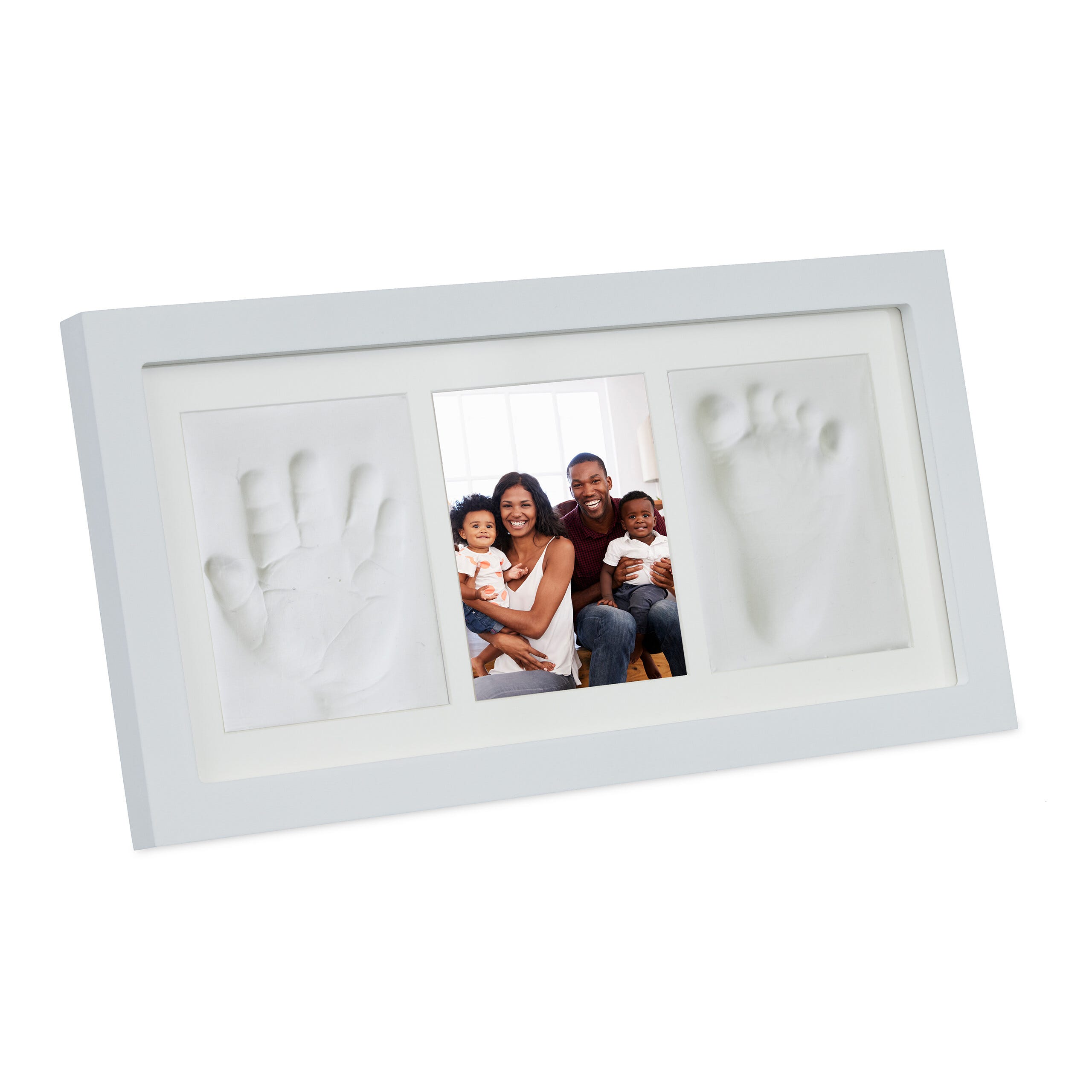 Kit Impronte Neonato Con Cornice In Legno - Regalo Nascita Per Bimbi - Include Argilla Per Stampo - Foto 6