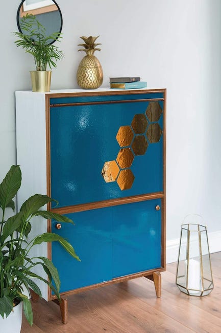 Pellicola Adesiva Per Mobili D-c-fix - Effetto Pietra Grigio Blu, Impermeabile, 67.5x200cm - Foto 6