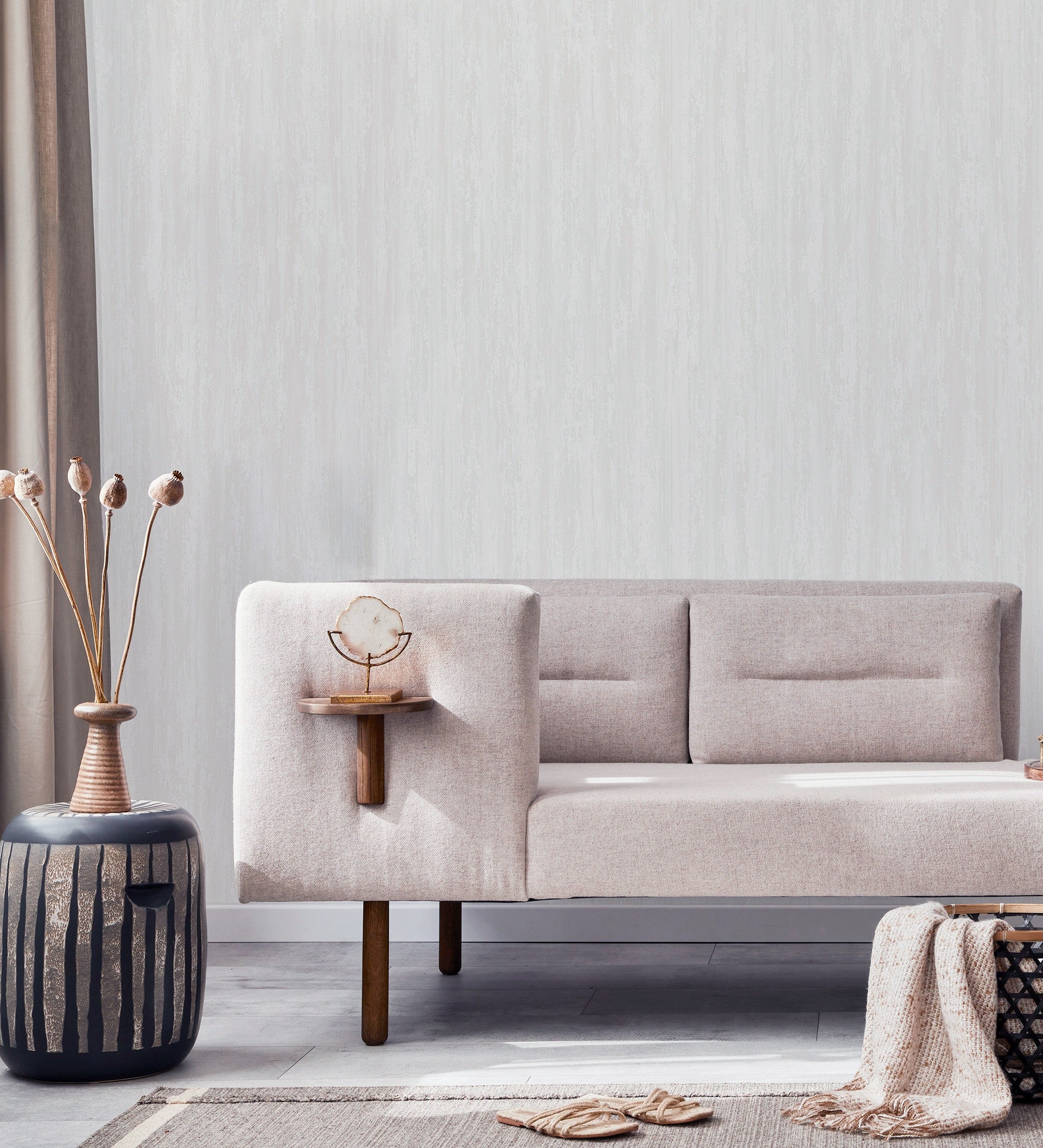 Papier Peint Vinyle Volets De Bois Teinté Blanc - Clarence House 679612 De Gaulan Rouleaux De 10 M X 0 53 M 86730475