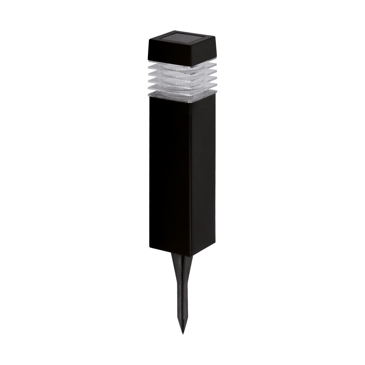 Lampa gruntowa wbijana solarna Zen czarna LED 0.06W 6500K 1lm wym: 37,5 x 5,7 x 5,7 cm tworzywo sztuczne Struhm