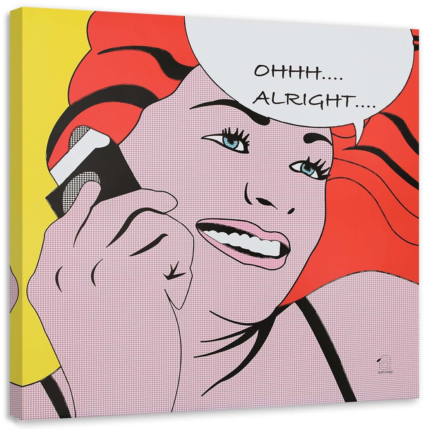 Obraz na płótnie, Obraz komiksowy pop art 60x60