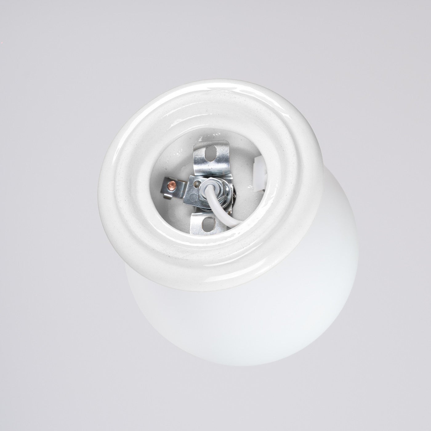 Kinkiet ścienny ceramiczny szkliwiony ZORI biały 1xG9x15W ceramika / gips wym:12x12x16cm IP44 Sollux Lighting - 8