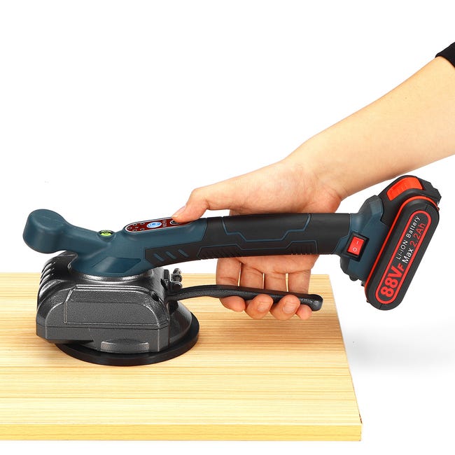 Ovshnrr Piastrellatrice Elettrica per Piastrelle, Strumento di Installazione Automatica per Piastrelle da 0,1-1,2 m a 10 Marce Ventosa da 125 x 125 mm Portatile 45 kg & Batteria Al Litio x 2 Ovshnrr Piastrellatrice Elettrica per Piastrelle, Strumento di Installazione Automatica per Piastrelle da 0,1-1,2 m a 10 Marce Ventosa da 125 x 125 mm Portatile 45 kg & Batteria Al Litio x 2