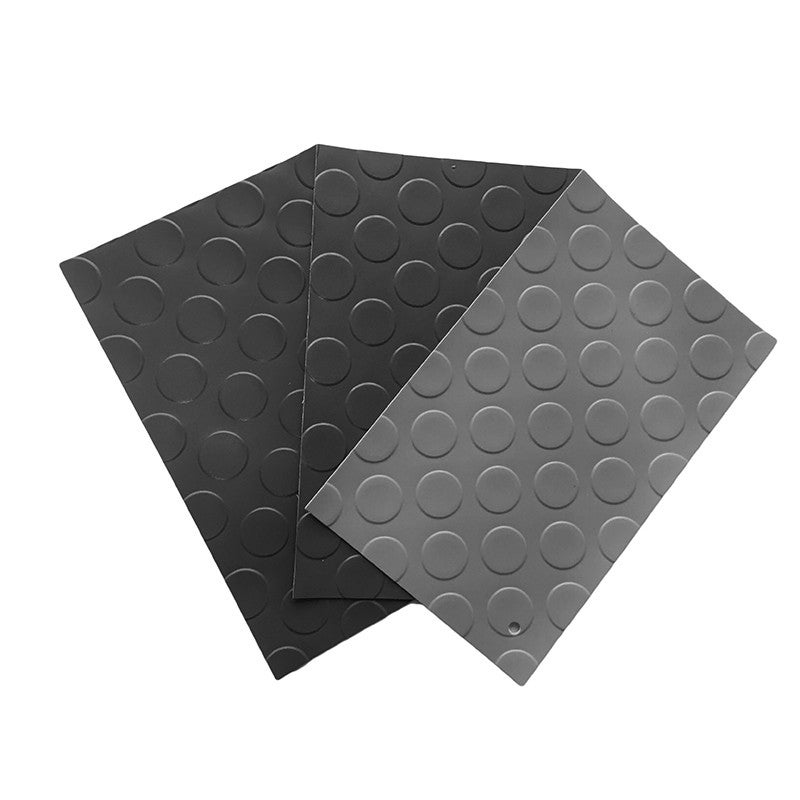 Lestare | pavimento círculos pvc | 1,50x25 metros | negro | espesor 1mm | suelo goma botones pvc