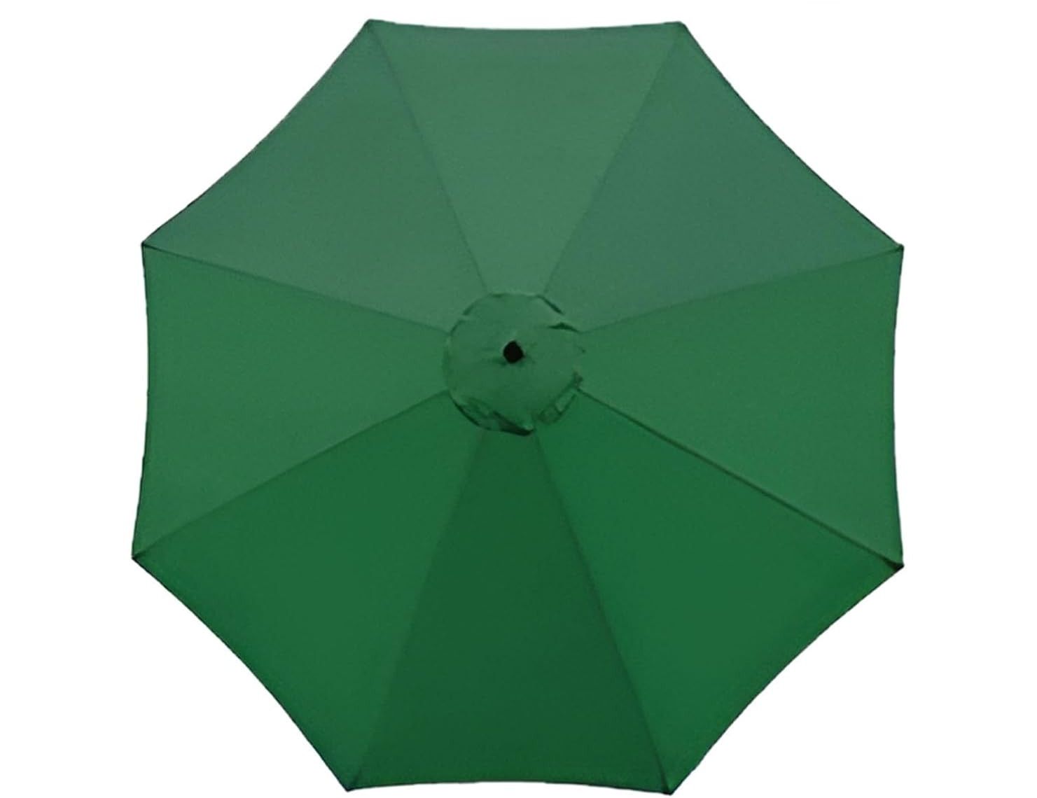 Telo Di Ricambio Per Ombrellone Da Giardino, 2.7m/3m, 8 Stecche, Poliestere UV30+, Impermeabile, Verde