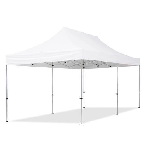 3x6 m Tonnelle Barnum Tente pliante Alu, PES 700, blanc | Leroy Merlin