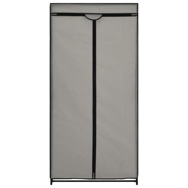 Garde robe Gris 75x50x160 cm - 4