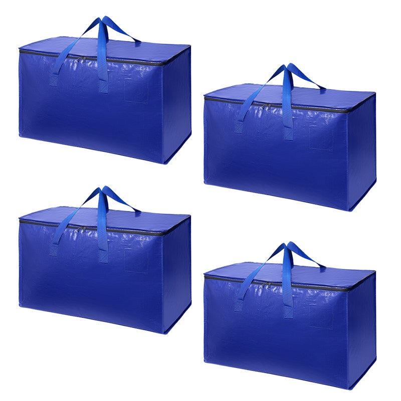 Sac De Rangement Portable En Toile Oxford – Noir – Idéal Camping, Déménagement, Fitness