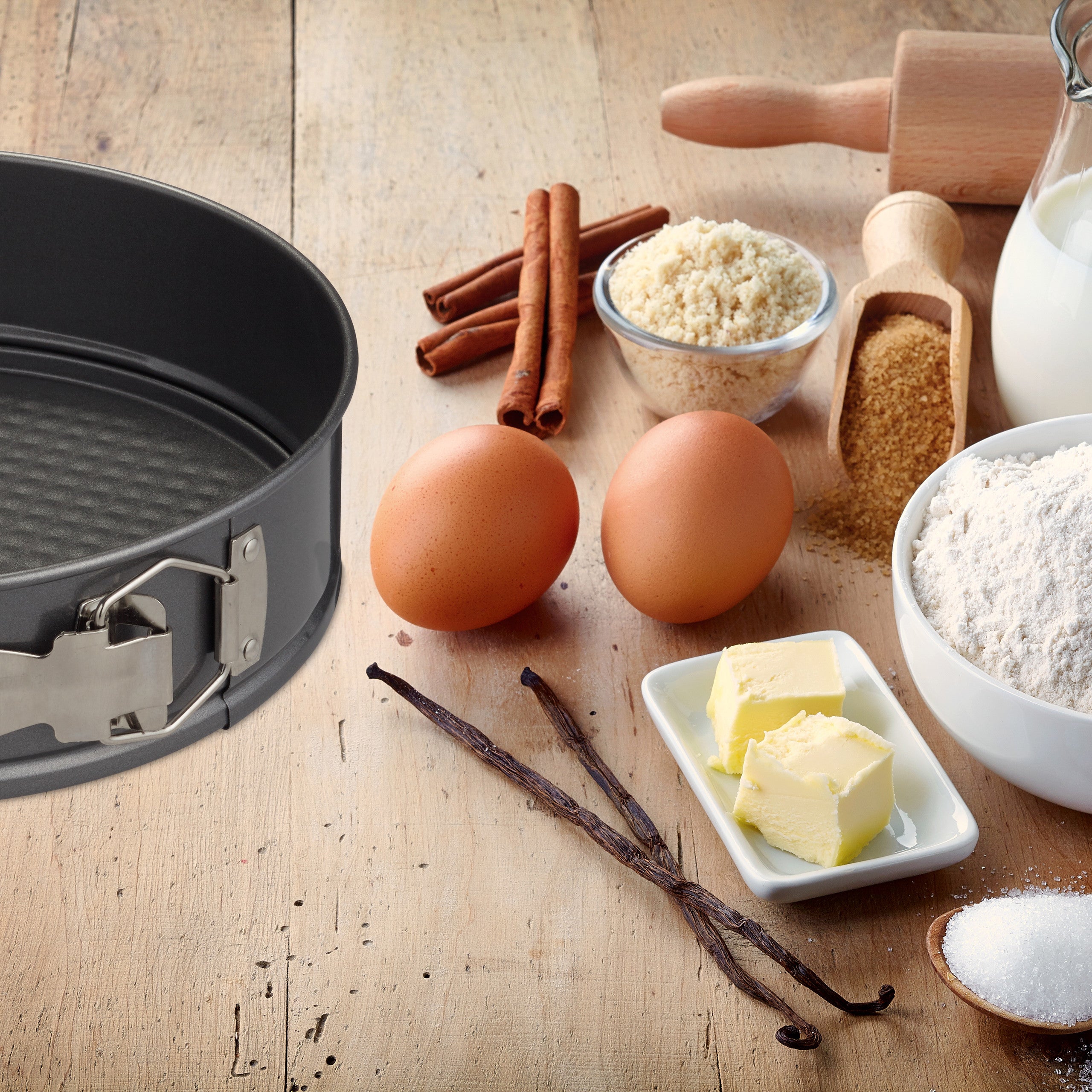 Set Stampi Per Dolci Relaxdays - 4 Teglie Antiaderenti Ø 18-28cm | Resistenti Fino A 250°C, Grigio Metallico - Foto 11