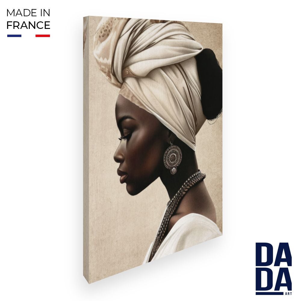 Toile Portrait profil / 60x90cm / Fabriqué en France / DADA ART Leroy