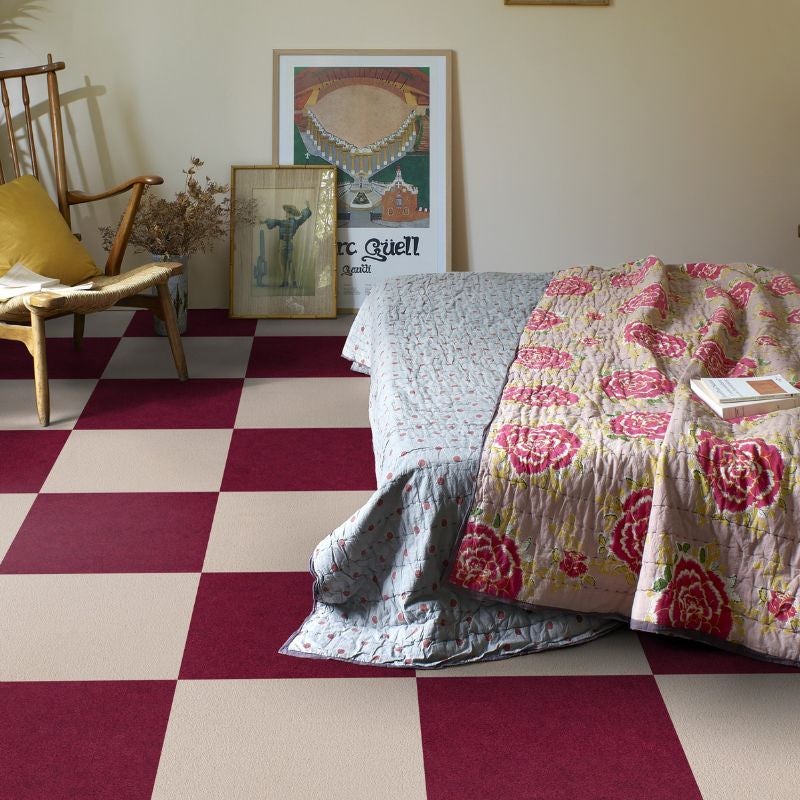 Arquiservi - Moqueta en loseta Báltica Beige 50x50 (5M2) | Antiestática, insonorizante y apta para oficinas y hogar - 8