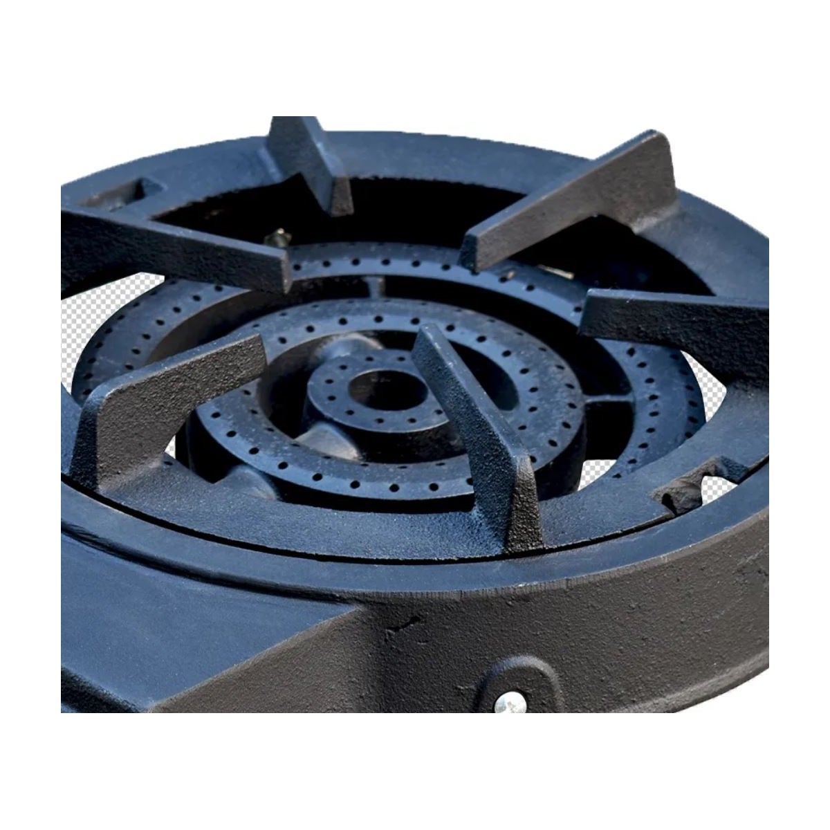 Réchaud à Gaz Traiteur 4 pieds 8,6KW 3 Bruleurs Gaz Butane ou Propane Fonte véritable KZ Garden - 2