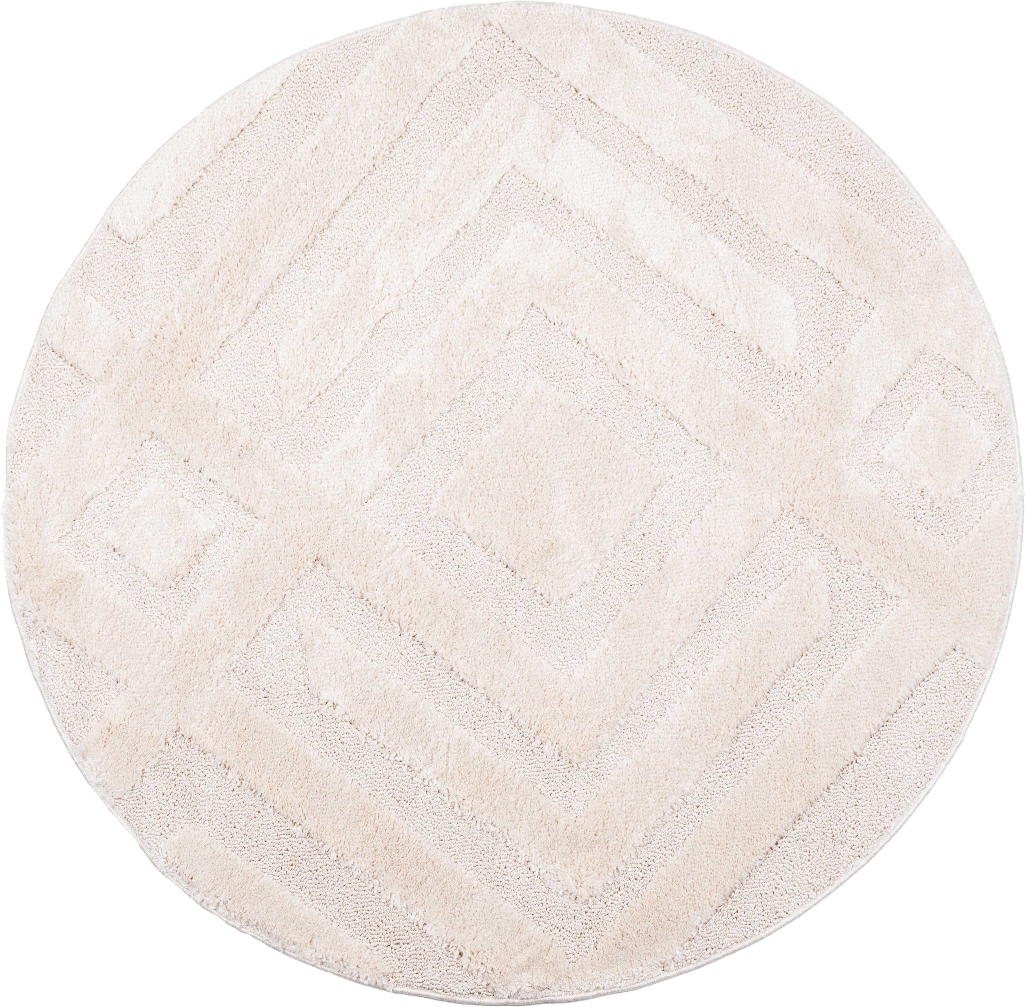 Dywan Multidecor Pisa 160 cm koło romby ivory 1 szt.