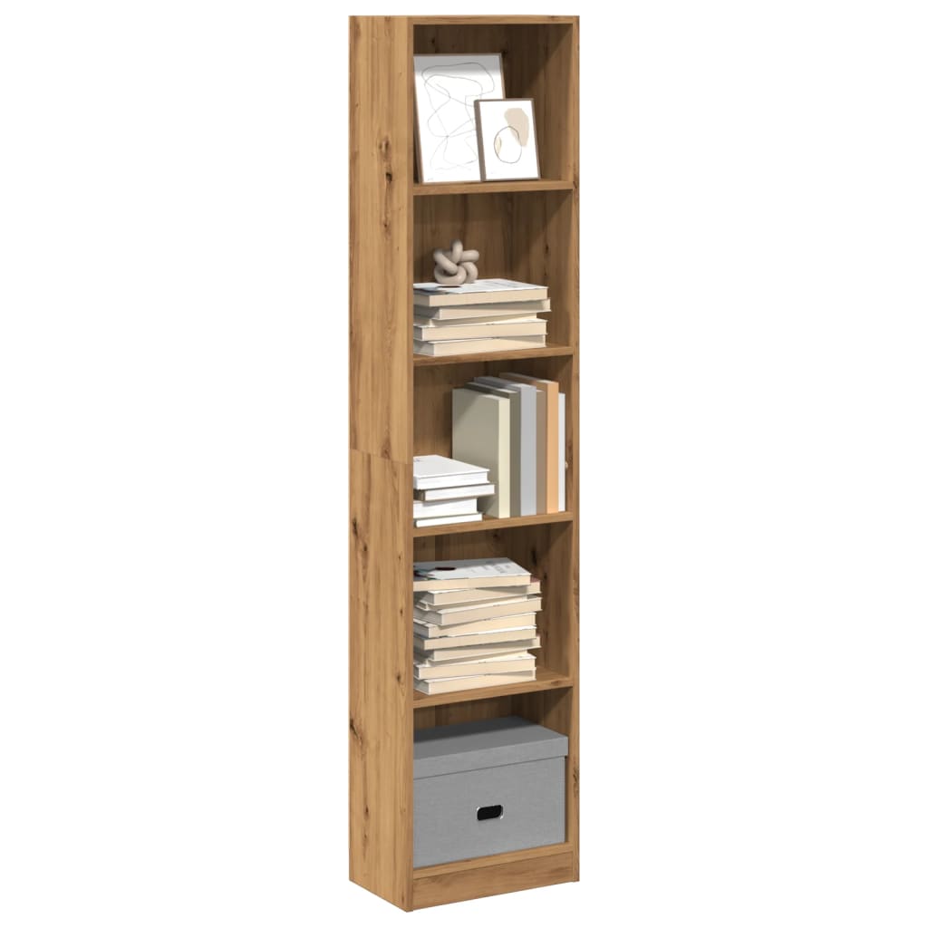 Bibliothèque pour Séjour en Bois Marron H. 24 x l. 40 x P. 24 cm - 2