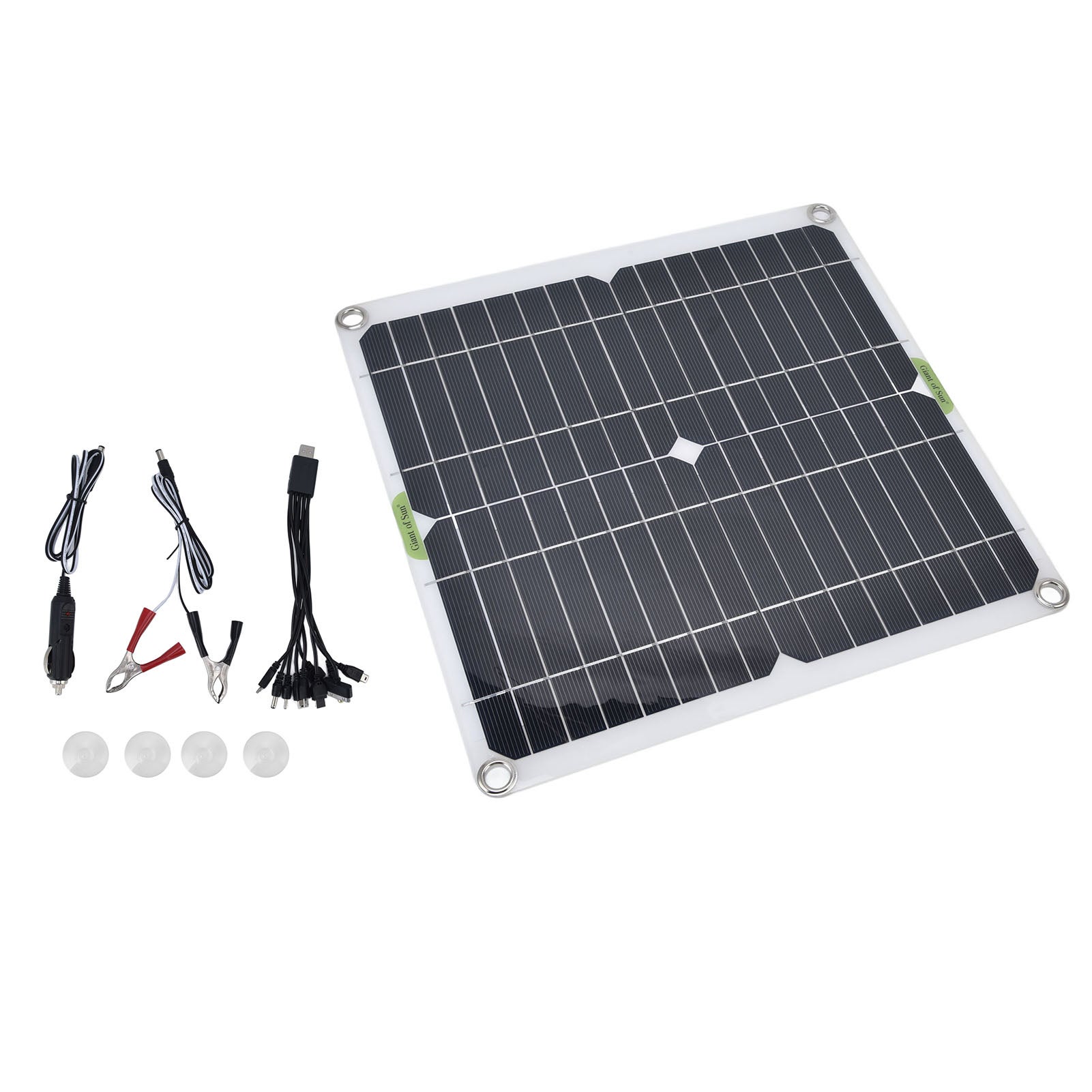 Carregador solar, 200W 5V, impermeável, portátil, para automóvel, casa, luz - 2