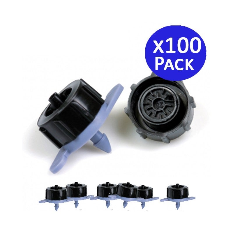Lot de 100 Goutteur d'arrosage 4 litres/heure goutte à goutte, système