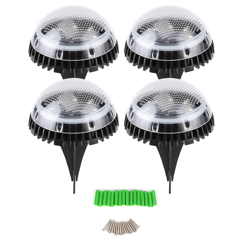 8 LED Wodoodporna Solarna Lampa Podziemna do Wkopania Oświetlenie Krajobrazu na Zewnątrz Trawnik Ścieżki Lampa Ogrodowa