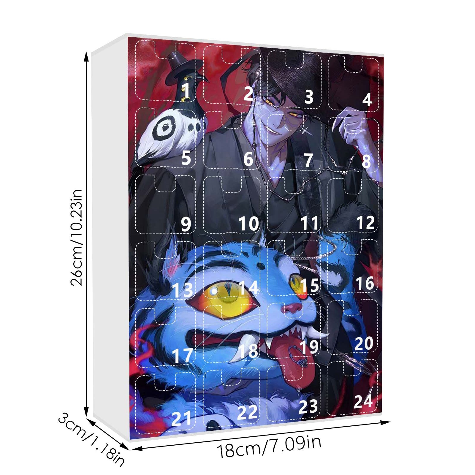 Calendrier De L'Avent 2025 Avec Pendentif Voiture De Course - 24 Jours, Acrylique 2D, Décoration Sapin De Noël