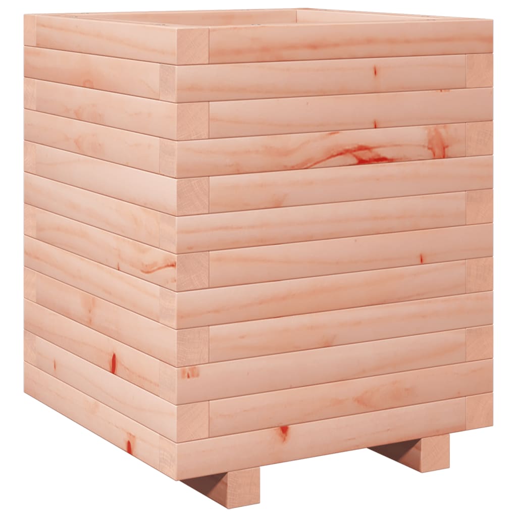 Jardinière bac lit surélevé plantes fleurs terrasse jardin 40 x 40 x 49,5 cm bois massif douglas marron 02_0037568 - 4