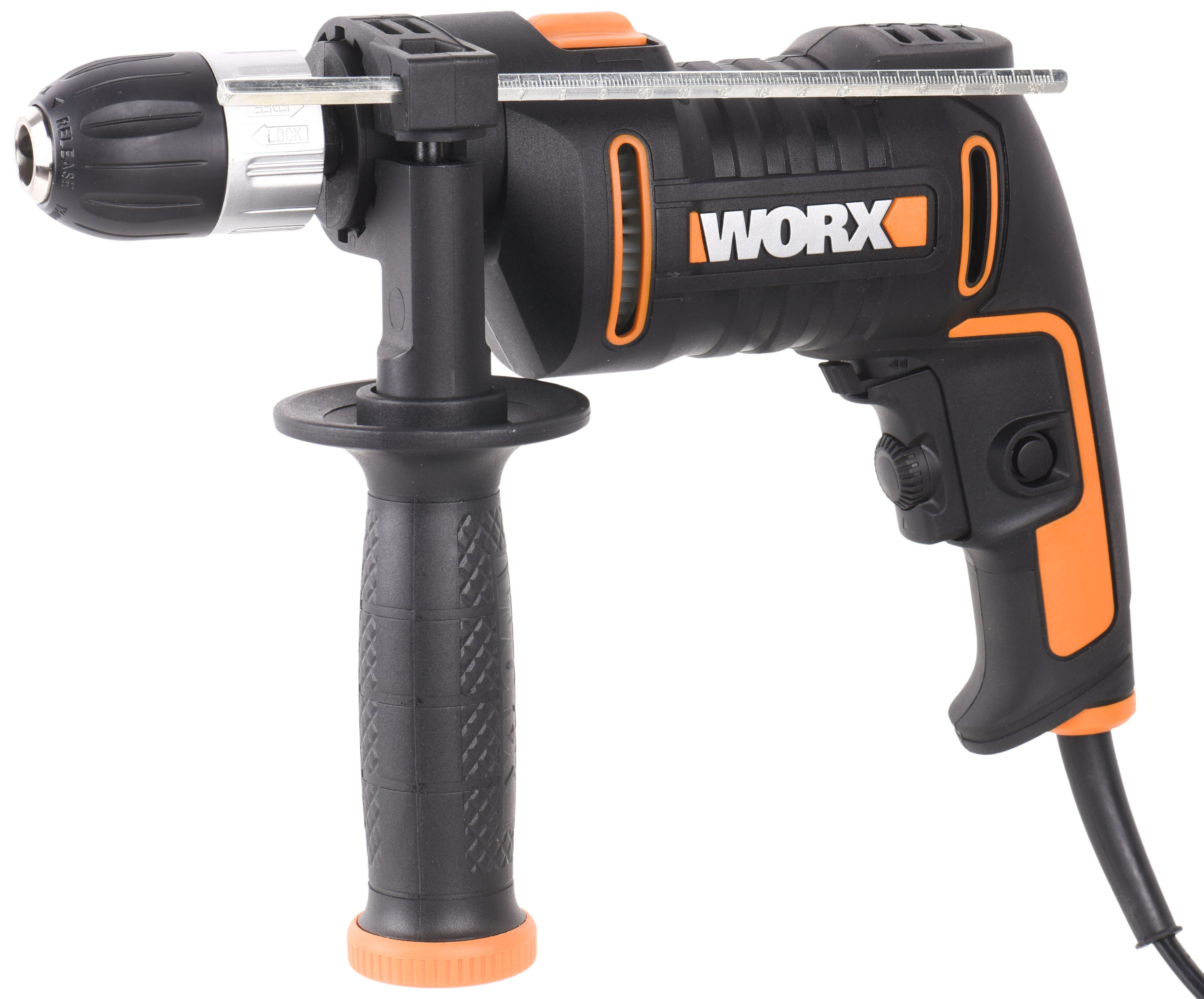 Wiertarka udarowa przewodowa WORX WX317 600W + walizka