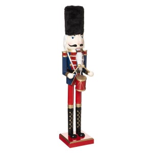 Santa's Workshop 70974 Casse-noisette pompier et dalmatien, 35,6 cm, multicolore : Santa's Workshop