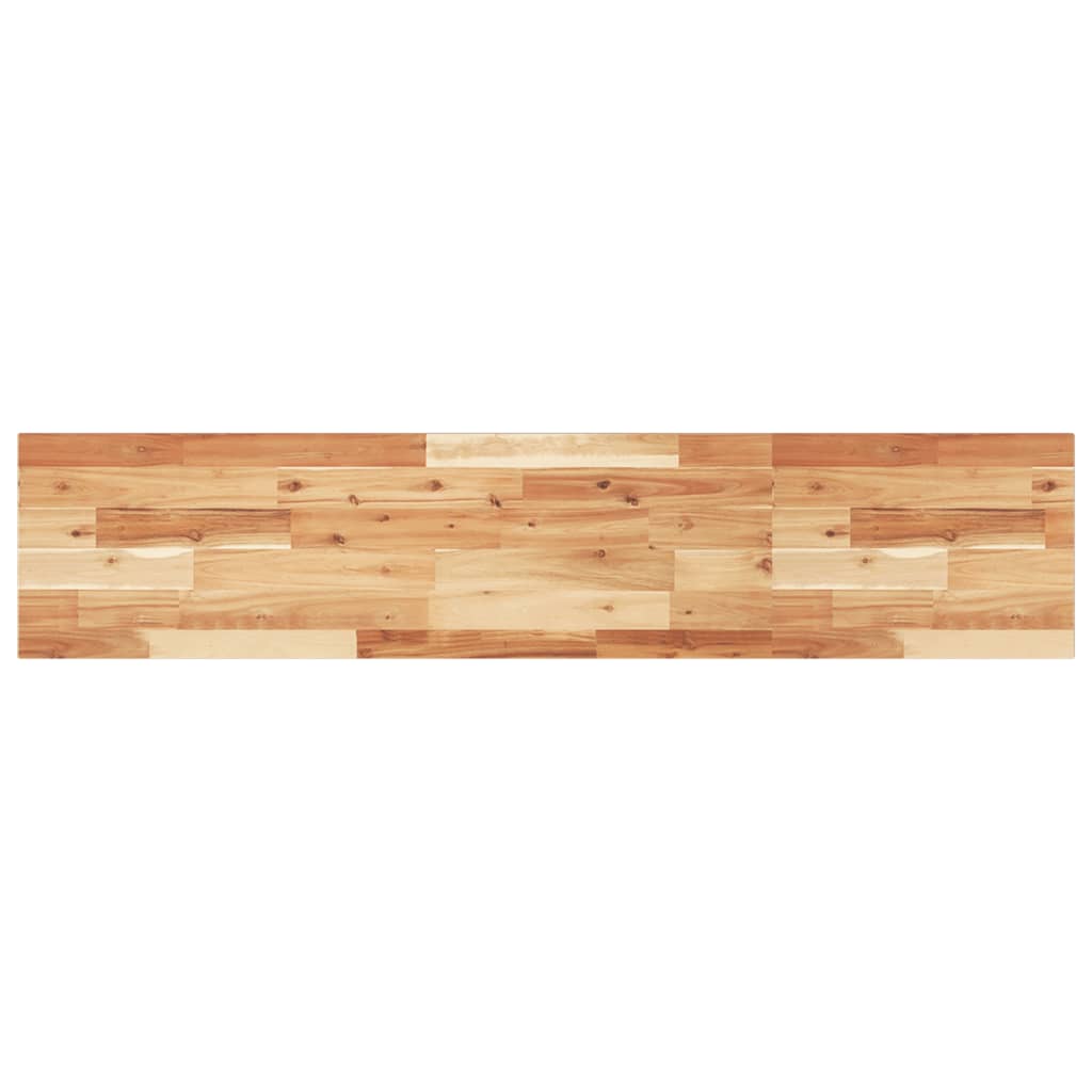 VidaXL Piano Tavolo Rettangolare In Acacia 140x30x2 Cm, Legno Massello Naturale Non Trattato, Ricambio
