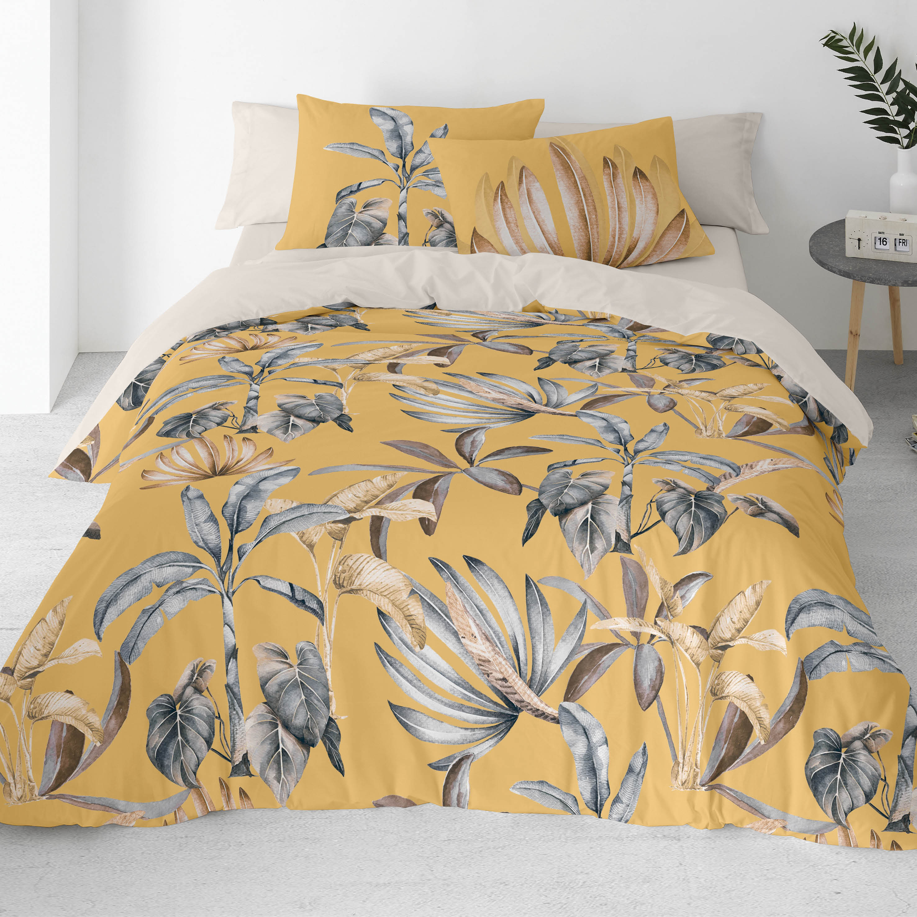 NATURALS - Capa de edredão estampada Cama 90 - Algodão extra macio - Inclui 1 ou 2 fronhas - Fabricado em Espanha - ARTEMISA - 2