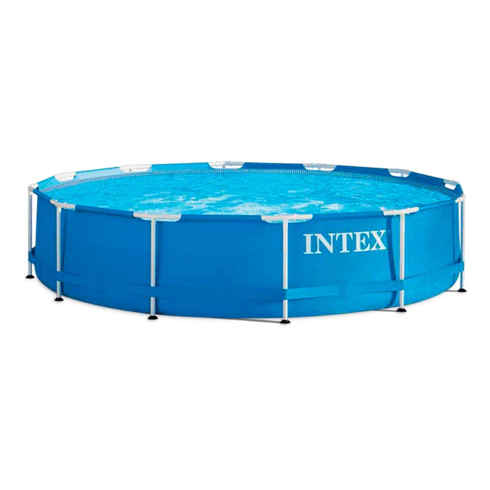 Basen Stelażowy Intex Metal Frame Ø 3,66 m i Pojemność 6,5 m³