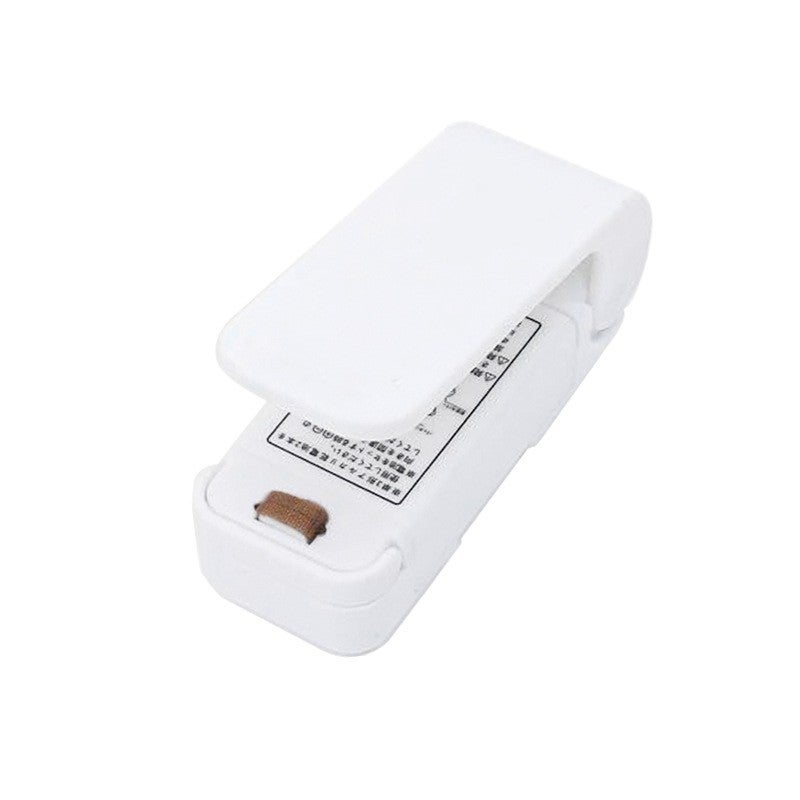 Mini aparat de sigilat pungi Flippy, portabil, alb