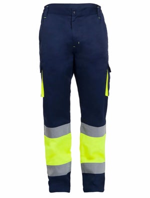 Pantaloni Da Lavoro U-Power Stretch - Vestibilità Jogging, Idrorepellenti, Con Multiple Tasche, Colore Asphalt Grey/Green