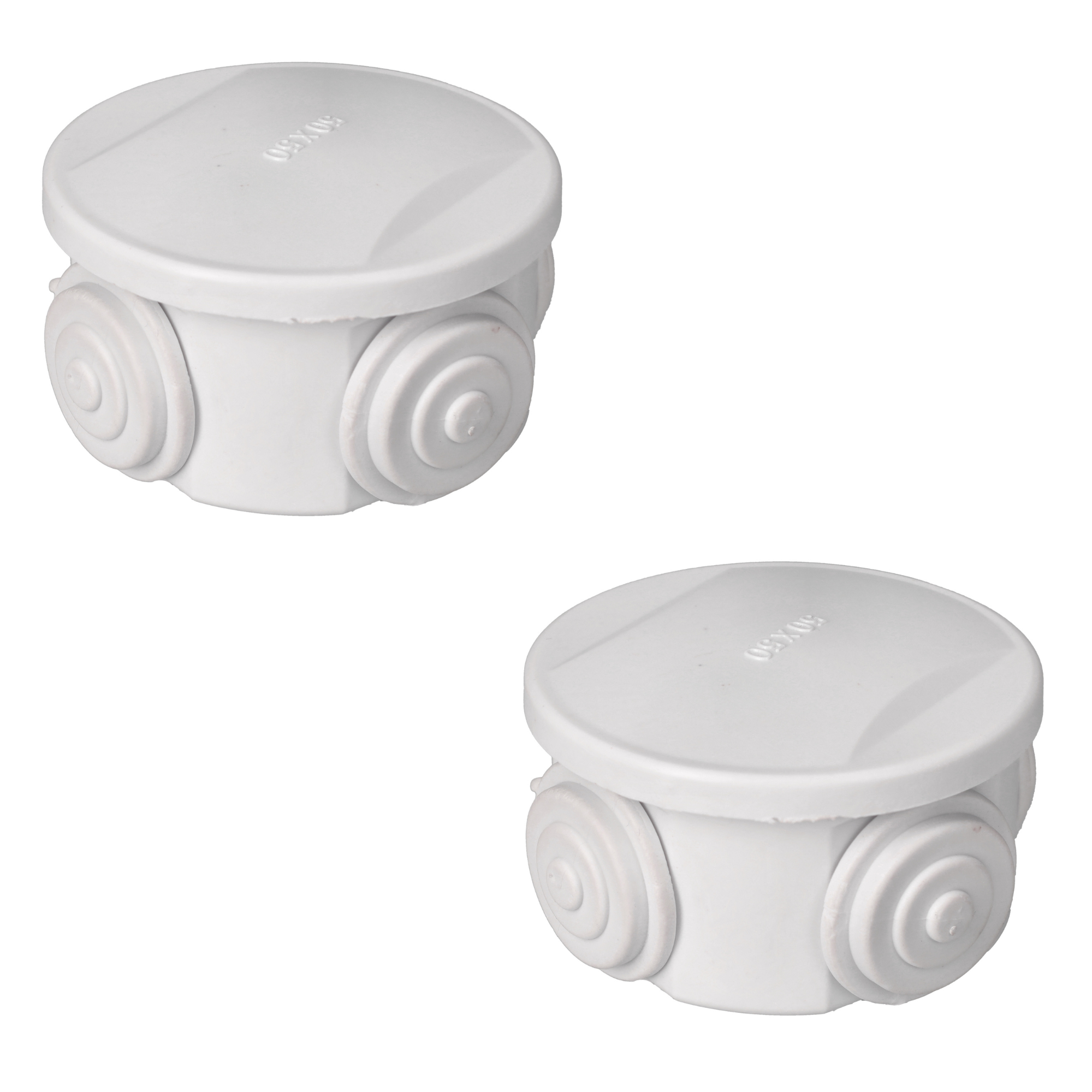 4er Pack Unterputz-Steckdose IP54 – 50x50 Mm, Spritzwassergeschützt – Für Innen & Außen, Inkl. Klappdeckel