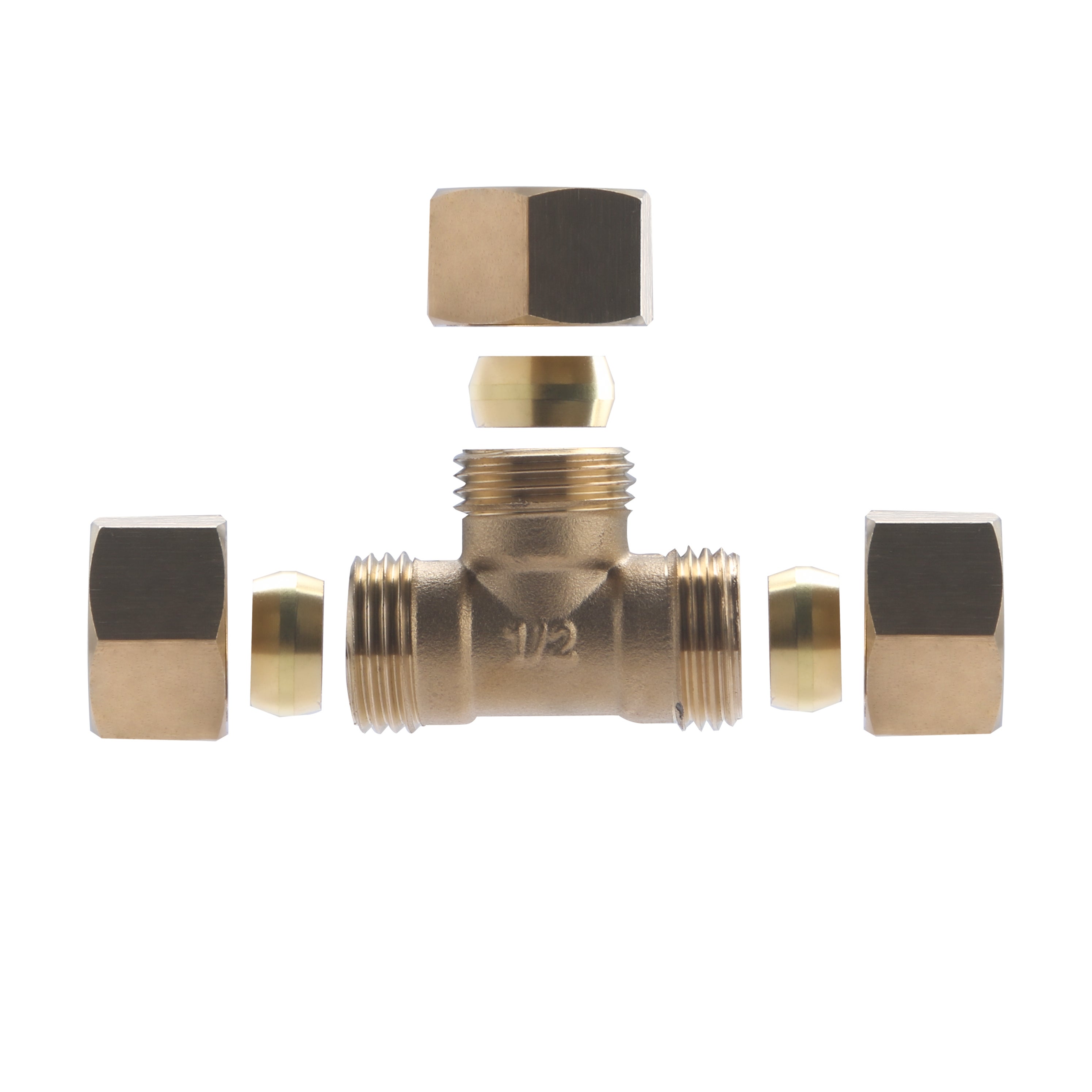 Raccord bicone (a Visser) pour Tube Cuivre Té Egal Ø14 NOYON & THIEBAULT - 5