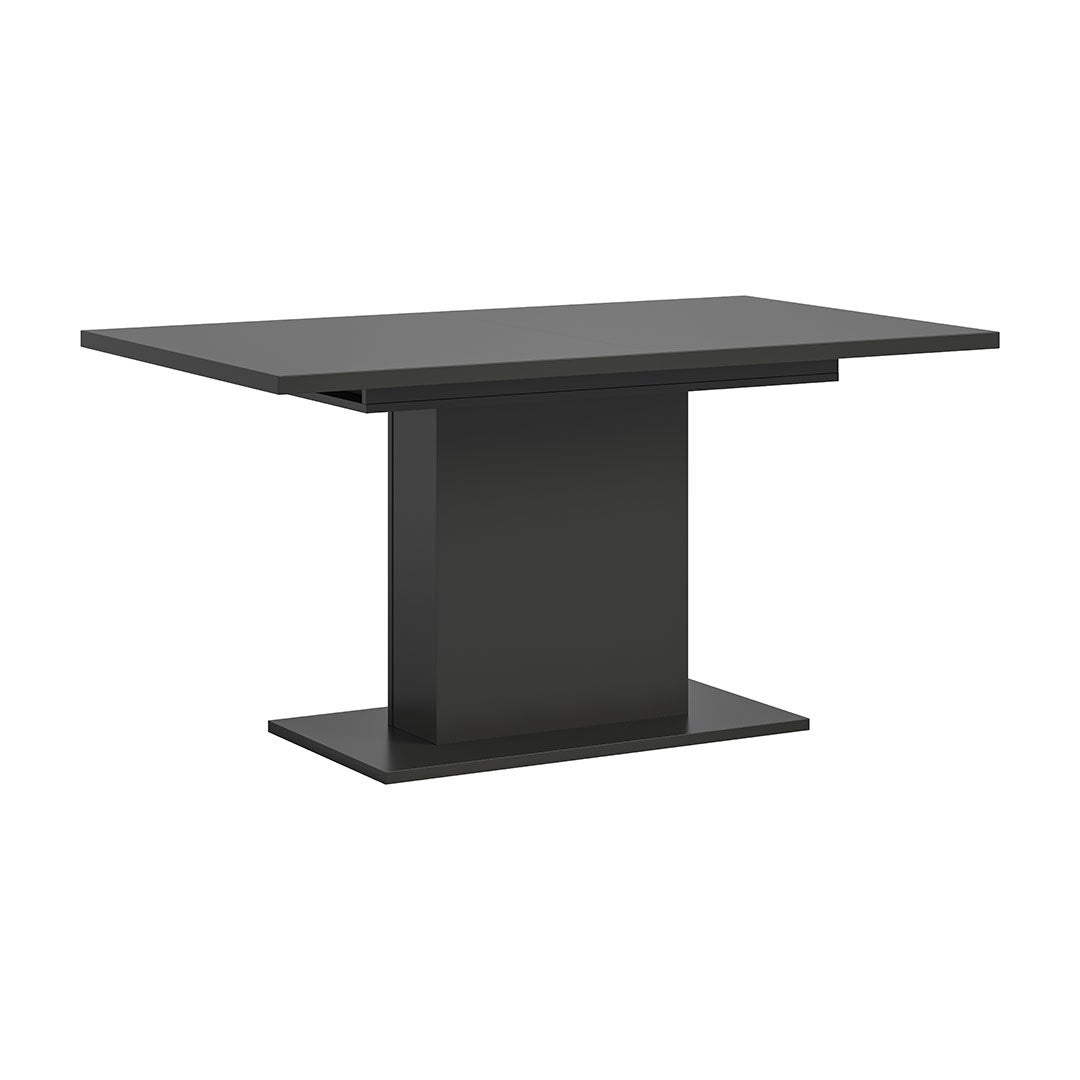 Motion stół do jadalni podstawa kolumnowa 90x150/190 cm z 1 wkładką szary.