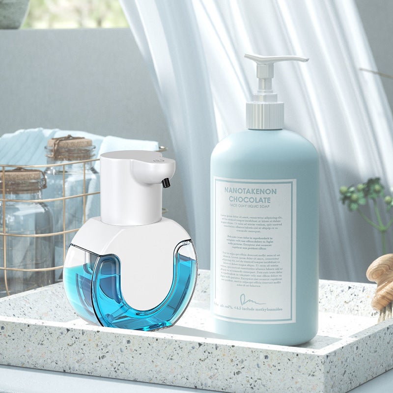 Dispenser Sapone Schiuma In Ceramica 400 Ml – Ricaricabile, Nero – Erogatore Per Bagno E Cucina