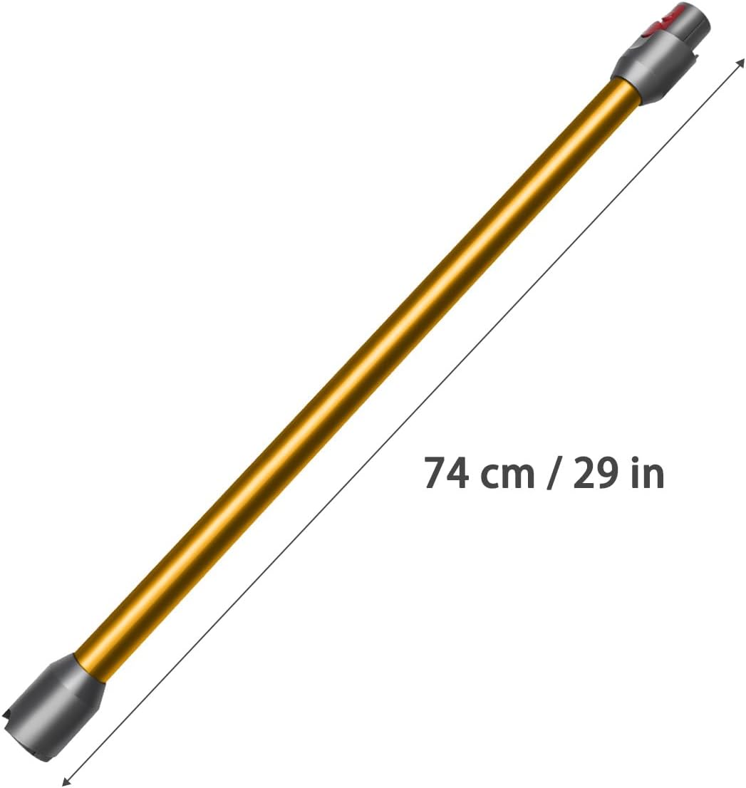 Tube d'extension pour aspirateurs Dyson V12/V10slim, tube télescopique de rechange à fixation rapide 74 cm - orange - 6