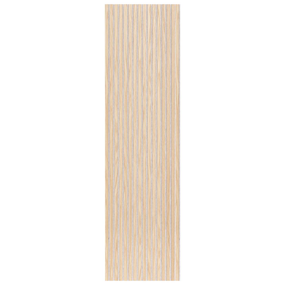 Panel mural colva beige con fondo gris 240x60cm