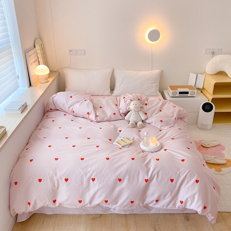 Funda nórdica con estampado floral de rosas de alta calidad, funda nórdica de algodón puro, adecuada para cama individual, 180 x 220 cm