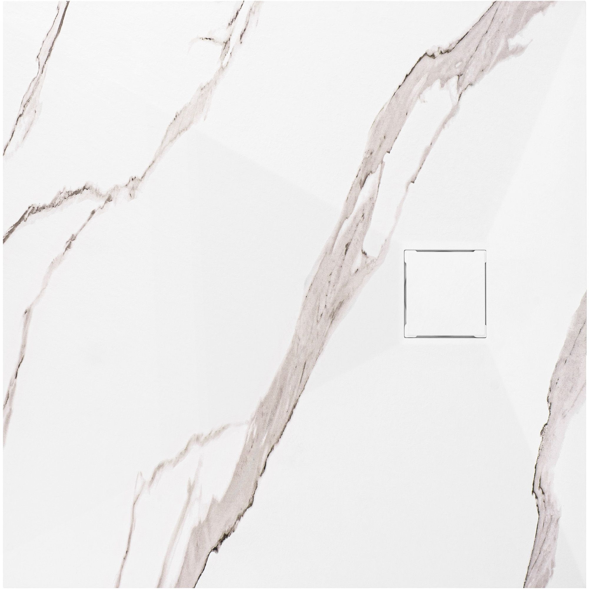 Brodzik Do Kabiny Prysznicowej Rea Magnum Carrara Biały 90 X 90