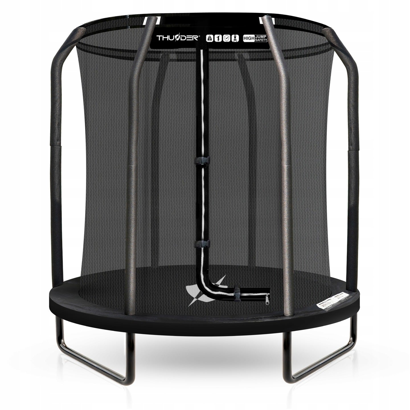 Trampolina dla dzieci do domu mała 4.5FT 140CM bezpieczna siatka Thunder