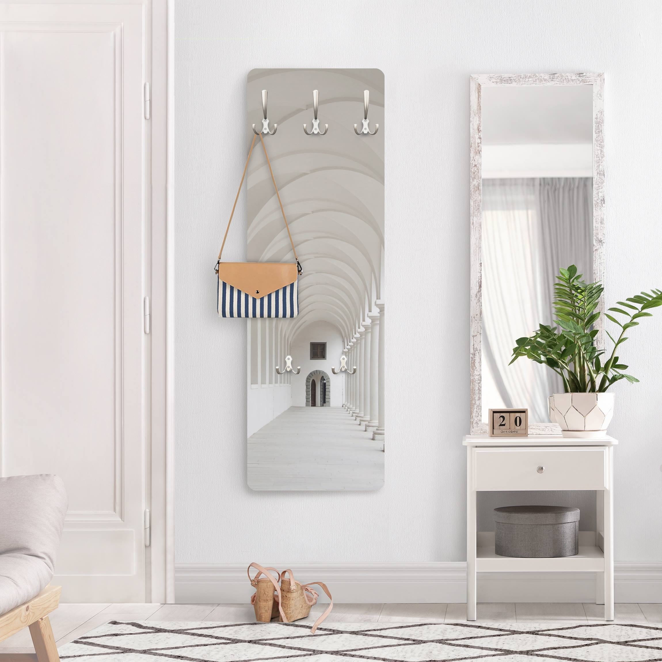 KYOEON 16 ganci appendiabiti in argento, ganci appendiabiti da parete, ganci per viti, ganci per asciugamani, per forare, ganci da parete per bagno, cucina, porta