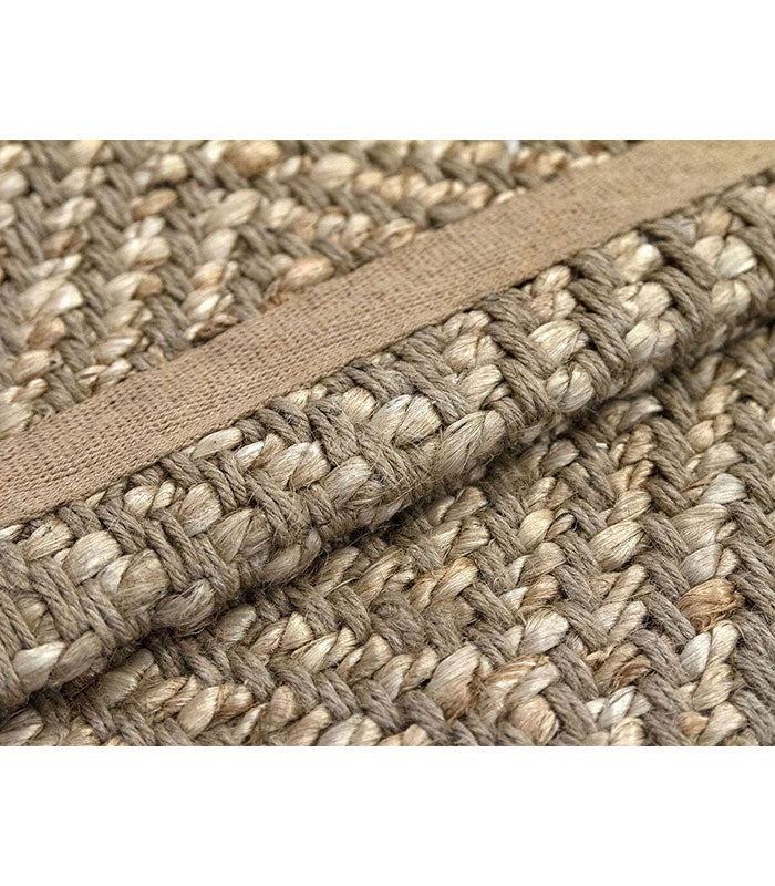 Hamid - ALCÁZAR NATURAL 350x250cm - Alfombra de yute extra grande para salón, dormitorio, comedor - 5