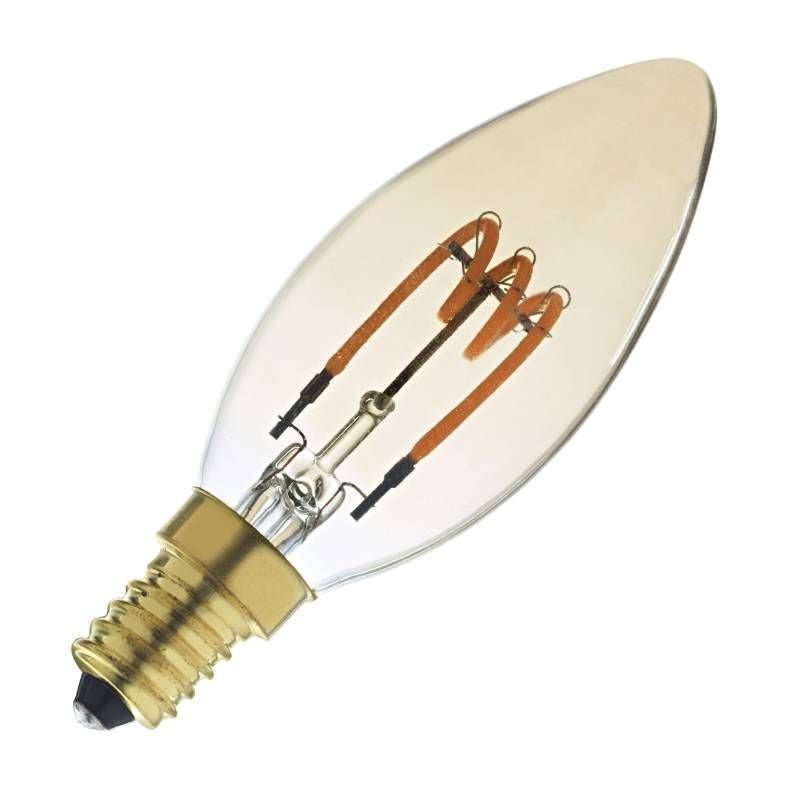 Ampoule LED AMBER Flamme - E14- 2.5W - 2200°K - 75lm - Dimmable | Leroy