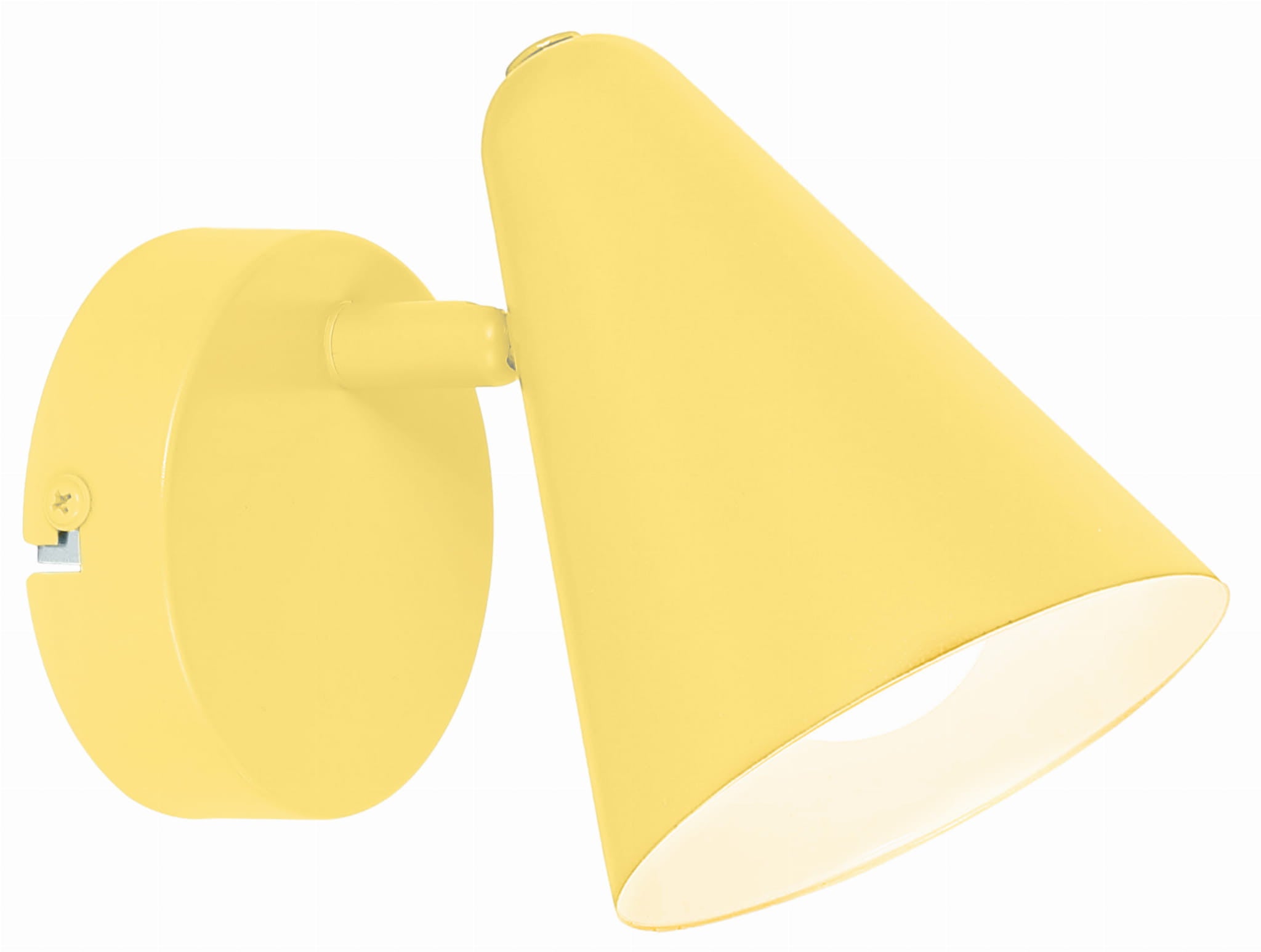 Kinkiet ścienny Amor żółto-biały 1xE14x40W wym: 13 x 16 x 10 cm metal IP20 Candellux